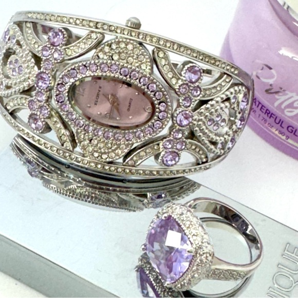 Elgin II Watch Bundle Ring Korean Skincare Clinique Eyeshadow Silver Purple Glam main image 6